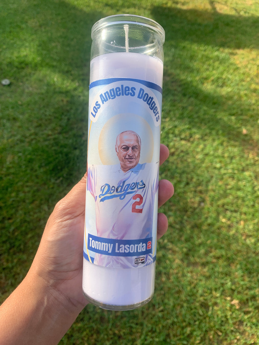 Tommy Lasorda prayer candle