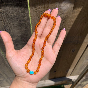 Amber / turquoise